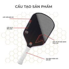 Vợt pickleball viền đen hiện đại - PK01B.8