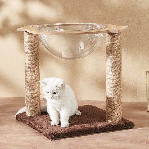 Ổ Mèo Có Chân Đứng IGA Bằng Gỗ Chắc Chắn, An Toàn - GU6