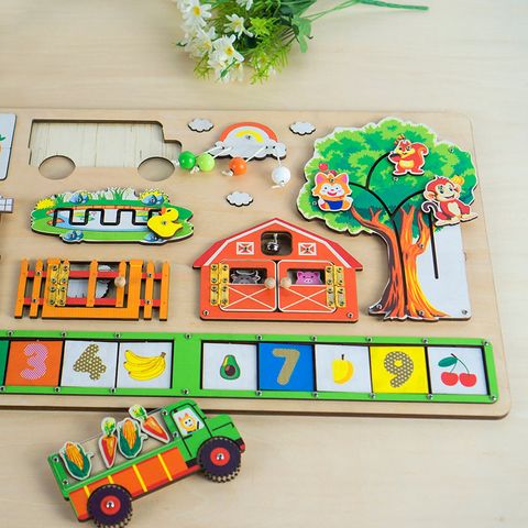 Bảng Bận Rộn Đồ Chơi Nông Trại Thông Minh Gỗ Polywood Cao Cấp IGEA- 60 x 38 x 8 cm- Nhà máy IGEA- TOY11 - Hết hàng