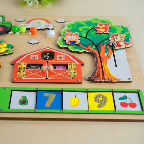 Bảng Bận Rộn Đồ Chơi Nông Trại Thông Minh Gỗ Polywood Cao Cấp IGEA- 60 x 38 x 8 cm- Nhà máy IGEA- TOY11 - Hết hàng