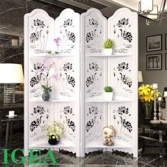 Bình Phong Hình Hoa Sen To Dưới Nước Có Kệ Trang Trí Phong Thuỷ - Nội Thất IGA - IG478