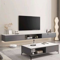 Kệ Tivi treo tường gỗ MDF mang phong cách hiện đại cho phòng khách và phòng ngủ - GP303