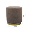 Ghế Đôn SOFA Hình Tròn Bọc Vải Lông Cừu Mềm Mại - Nội Thất IGA - GC26
