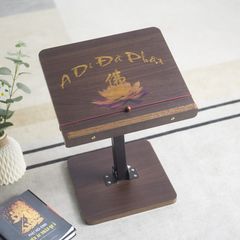 Bàn Tụng Kinh IGA Gấp Gọn Khung Đen Tiện Lợi, Dễ Di Chuyển - GM113