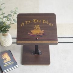 Bàn Tụng Kinh IGA Gấp Gọn Khung Đen Tiện Lợi, Dễ Di Chuyển - GM113