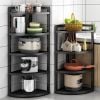 Kệ Góc 4 - 5 Tầng Full Đen - GM119 - Nội Thất IGA Việt Nam
