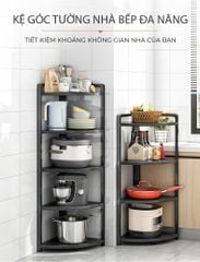 Kệ Góc 4 - 5 Tầng Full Đen - GM119 - Nội Thất IGA Việt Nam