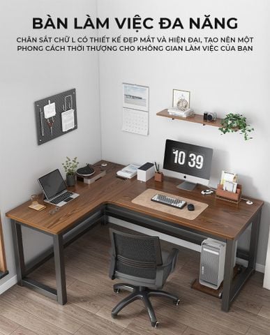 Bàn làm việc chữ L thiết kế hiện đại, sang trọng cho mọi không gian sống - GM126
