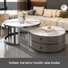 Bàn Trà Sofa Tròn Khung Đen IGA Hiện Đại, Thẩm Mỹ - GM148