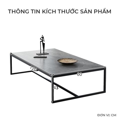 Bàn Trà Phòng Khách Vân Đá - GM150 - Nội Thất IGA Việt Nam