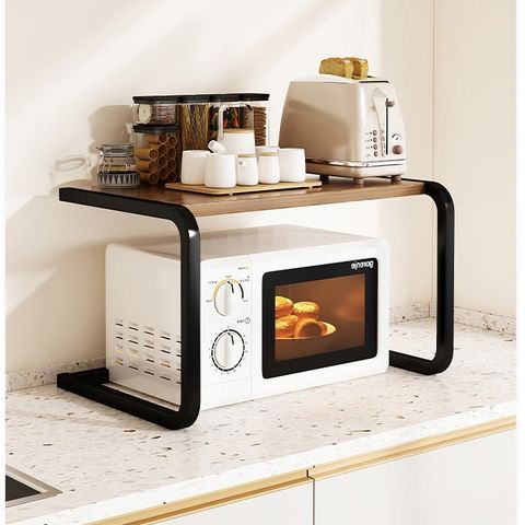 Kệ Lò Vi Sóng Khung Trắng Vân Gỗ/ Khung Đen Gỗ Óc Chó - GM157 - Nội Thất IGA Việt Nam