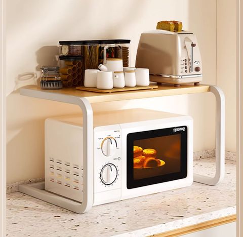 Kệ Lò Vi Sóng Khung Trắng Vân Gỗ/ Khung Đen Gỗ Óc Chó - GM157 - Nội Thất IGA Việt Nam