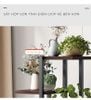 Kệ Để Chậu Cây Đa Tầng Khung Trắng Vân Gỗ/ Khung Đen Gỗ Óc Chó - GM159 - Nội Thất IGA Việt Nam