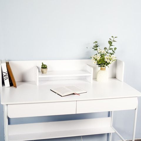 Bàn Làm Việc Có Ngăn Full Trắng - GM162 - Nội Thất IGA Việt Nam