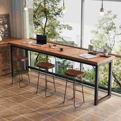 Bàn làm việc khung đen gỗ óc chó GM205.26