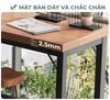 Bàn làm việc khung đen gỗ óc chó GM205.26