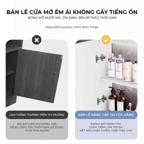 Tủ kệ phòng tắm full trắng - GM207