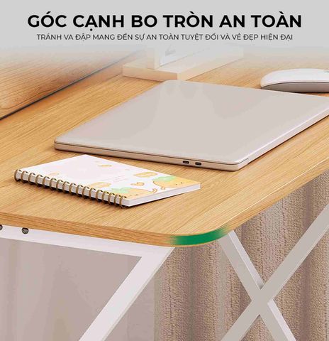 Bàn làm việc khung trắng vân gỗ - GM210