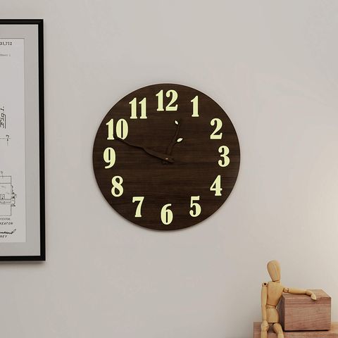 Đồng hồ tròn treo tường số dạ quang - GP381