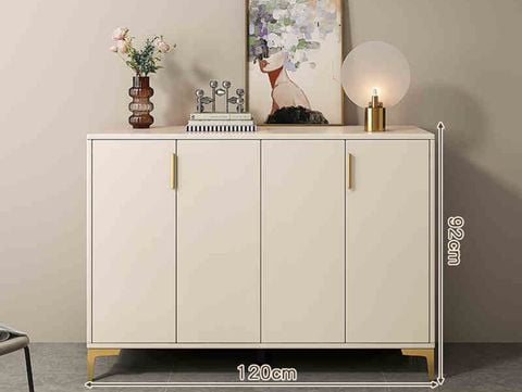 Tủ giày cánh mở full trắng - GP387