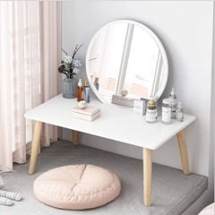 Bàn Trang Điểm kèm gương tiện lợi mang Phong Cách Bắc Âu cho không gian phòng hiện đại, sang trọng - GP117