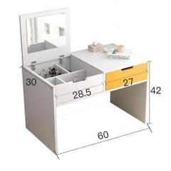 Bàn Trang Điểm Ngồi Bệt Thông Minh với thiết kế nhỏ gọn cho góc trang điểm hiện đại, gọn gàng - GP69
