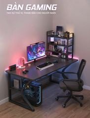 Bàn Gaming Chân Sắt Chữ K mang phong cách Hiện Đại, Cá Tính - Màu đen - GM67