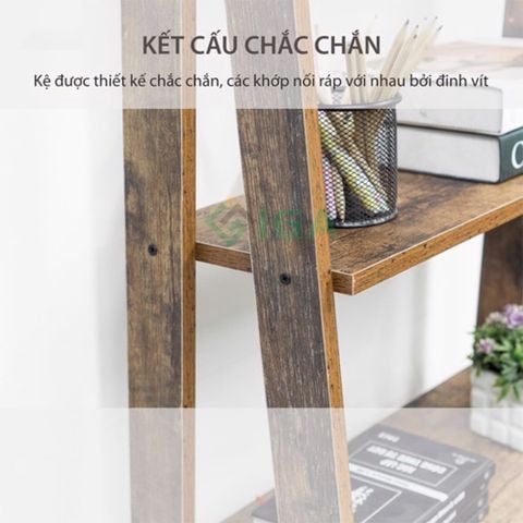 Kệ Sách Gỗ MDF 5 Tầng Đa Năng Athena mang phong cách Bắc Âu đơn giản - GP114.08
