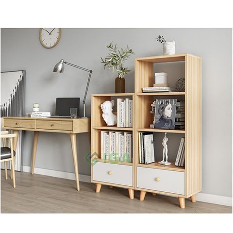 Kệ Sách S Style Đa Tầng Gỗ MDF Hiện Đại Gọn Gàng - GP144 - Nội Thất IGA Việt Nam