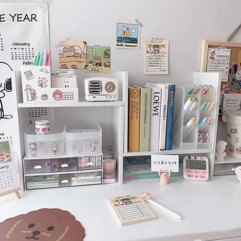 Kệ Sách Để Bàn Gỗ MDF phong cách Bắc Âu hiện đại - GP62