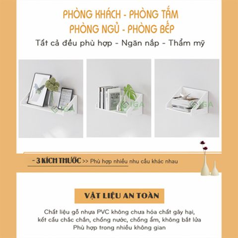 Kệ Treo Tường Gỗ Nhựa - IG387