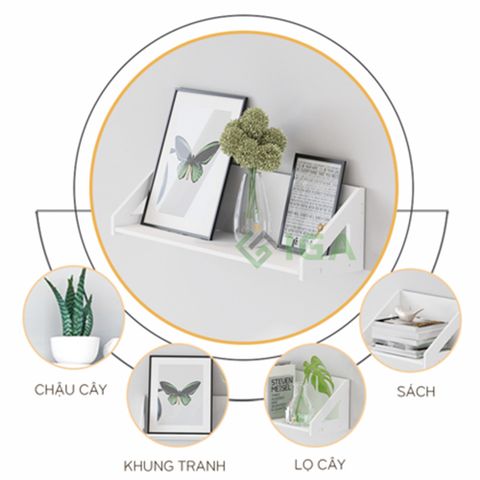 Kệ Treo Tường Gỗ Nhựa - IG387