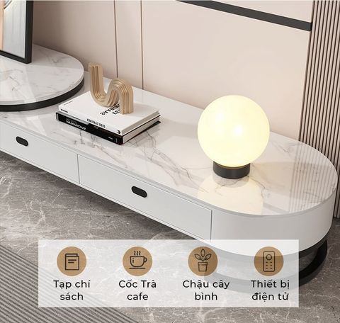 Kệ Tivi Hiện Đại IGA Bọc Da Khung Sắt TC Bền Đẹp, Tinh Tế - GM152