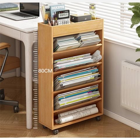 Kệ Sách Di Động Gỗ Công Nghiệp có Ngăn Chéo đa năng - GP189.03