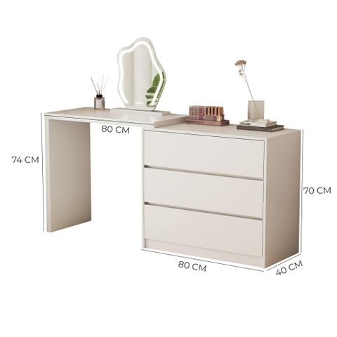 Bàn làm việc kèm tủ đựng đồ đa năng mang thiết kế đơn giản, sang trọng cho không gian học tập, làm việc hiện đại - GP325