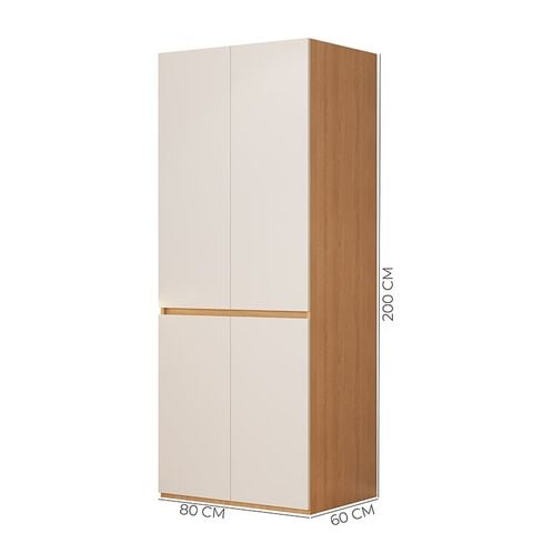 Tủ quần áo đơn vân gỗ trắng GP353
