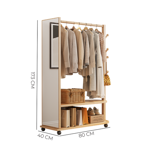 Giá Treo Quần Áo Kết Hợp Gương - GP371