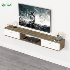 Kệ Tivi Treo Tường Thông Minh Gỗ MDF mang phong cách sang trọng, đơn giản cho không gian phòng khách hiện đại - GP188 - Nội Thất IGA Việt Nam
