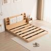Giường bệt kèm đệm đầu giường 1m6x2m vân gỗ - GP388