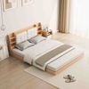 Giường bệt kèm đệm đầu giường 1m6x2m vân gỗ - GP388
