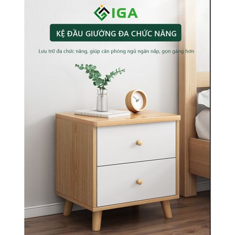 Kệ Đầu Giường - 40x 38x 50cm - Gỗ phối trắng ánh tím - GP174