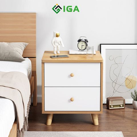 Kệ Đầu Giường - 40x 38x 50cm - Gỗ phối trắng ánh tím - GP174