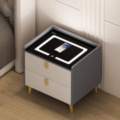 Tab Đầu Giường - 50x 38x 50 cm - Màu xám Phối Trắng - Nhà máy IGA - GP268