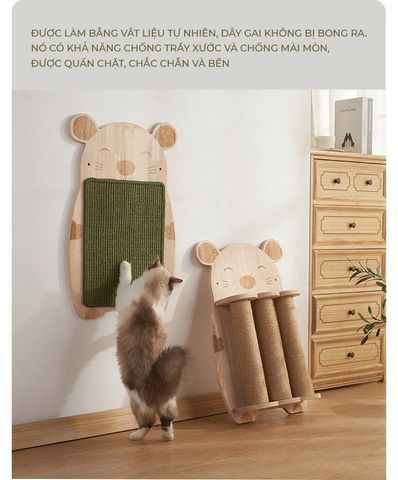 Thảm Cào Móng Treo Tường Cho Mèo IGA Tiện Lợi - GU2