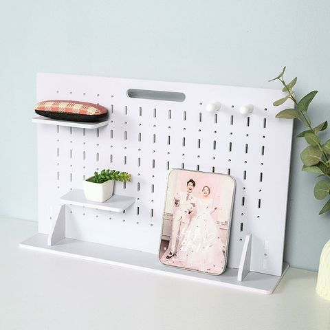 Bảng Pegboard Để Bàn Màu Trắng - Gọn Gàng, Thẩm Mỹ - IG417