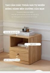 Tủ Đầu Giường Nhỏ Gọn Tối Giản, Gọn Gàng Cho Phòng Ngủ IGA - GP343