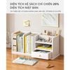 Kệ Sách Để Bàn Gỗ Công Nghiệp Đa Năng có Ngăn Kéo - GP176