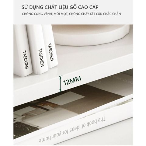 Kệ Sách Để Bàn Gỗ Công Nghiệp Đa Năng có Ngăn Kéo - GP176