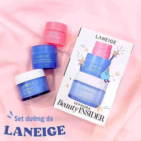  SET LANEIGE BEAUTY INSIDER SEPHORA- BỘ BA SẢN PHẨM SIÊU DƯỠNG ẨM 