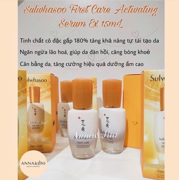  Tinh chất cân bằng và thanh lọc da Sulwhasoo First Care Activating Serum EX 15mL 